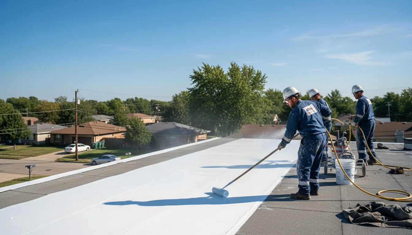 Commercial roof coating in Durant, OK near me